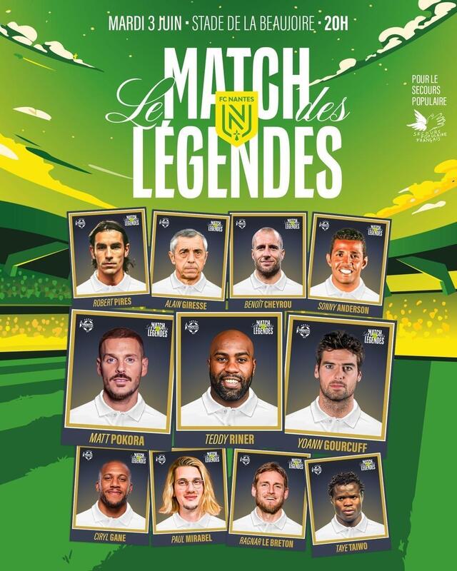 photo une des affiches du match des légendes  ©  fcn