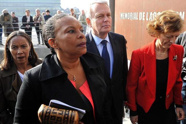 photo en 2012, christiane taubira, ancienne députée européenne à l’origine de la reconnaissance de la traite et de l’esclavage en tant que crime contre l’humanité, a inauguré le mémorial de l’abolition de l’esclavage de nantes.  ©  photo archives presse océan - nathalie bourreau