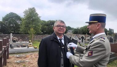 Saint-Jacques-de-la-Lande. La croix du combattant pour Olivier Leprand