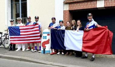 Sur les traces de la 3e armée américaine, les cyclistes de la Marine nationale font étape à