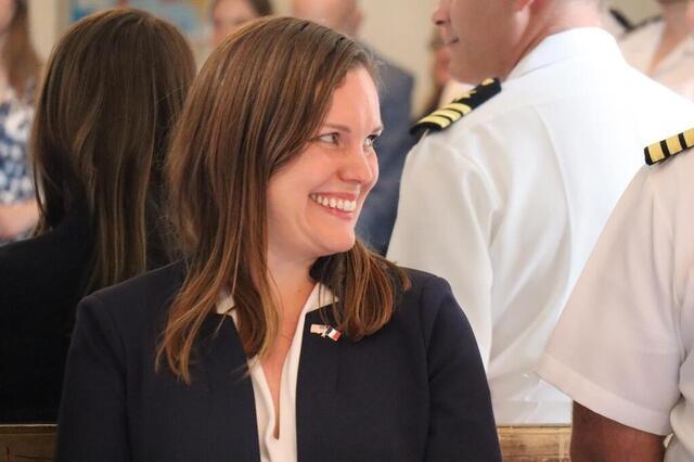 photo emily cintora, consule des états-unis pour l’ouest, samedi 10 mai 2025, à l’institut franco-américain de rennes.  ©  ouest-france