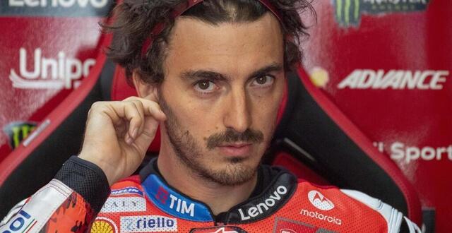 photo  le double champion du monde motogp francesco bagnaia peine à suivre le rythme de son coéquipier marc marquez, chez ducati.?  ©  photo : mathieu pattier, ouest-france 