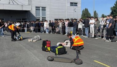 À la caserne des pompiers, un accident et un procès pour marquer les esprits de 350 adolescents