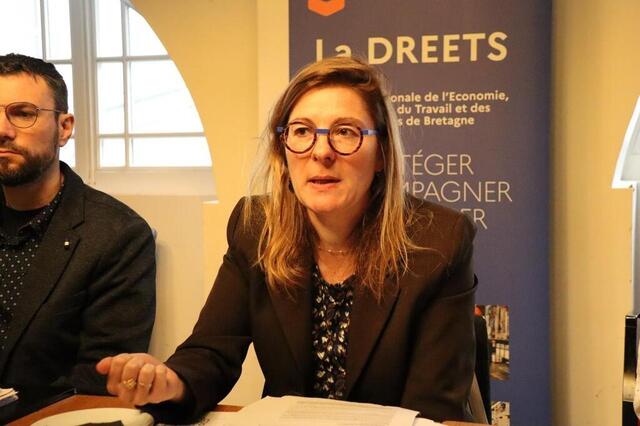 photo véronique thomas, adjoint à la responsable du pôle politique du travail de la dreets bretagne (direction régionale de l'économie, de l'emploi, du travail et des solidarités).  ©  ouest-france