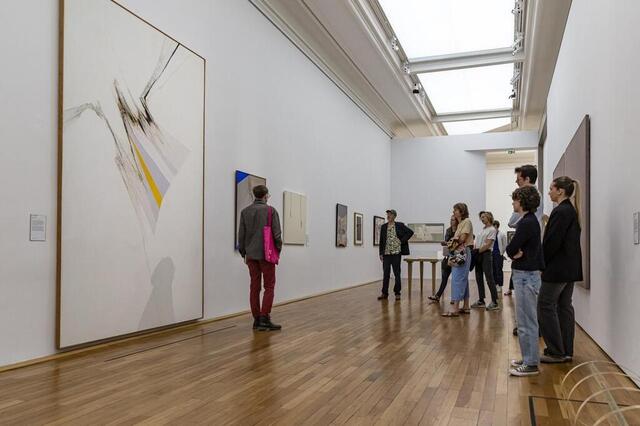 photo le musée d'arts de nantes consacre une salle à l'accrochaage des œuvres du peintre nantais james guite(1925-2010).  ©  photo presse océan-thierry butzbach