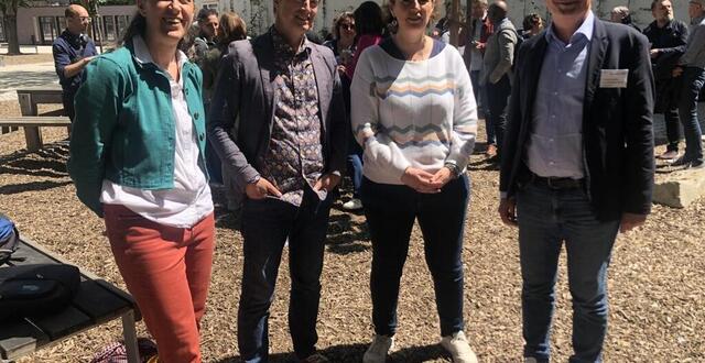 photo  samedi, lors du congrès de la fédération des conseils de parents d’élèves (fcpe) à nantes, la mixité scolaire a été au cœur des débats entre ghyslaine rodriguez, tristan poullaouec, céline marcy et vincent danis.  ©  ouest-france 