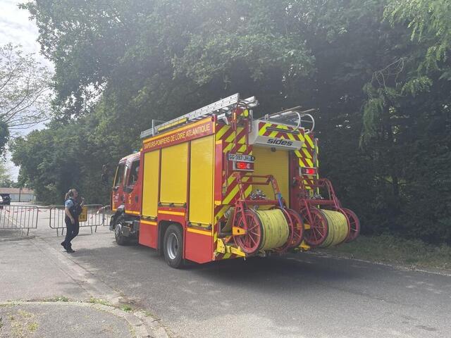 photo 13h10 : les pompiers arrivent sur place.  ©  ouest-france