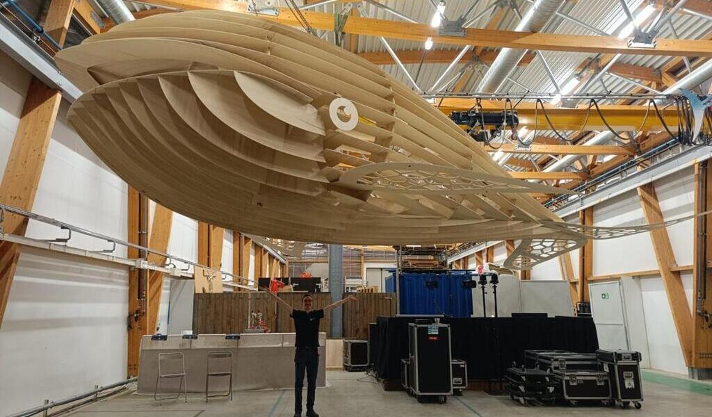 Fabriquée à Nantes, cette baleine en bois est à la recherche de son nouveau propriétaire