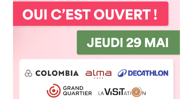 photo rennes. vos magasins et centres commerciaux sont ouverts jeudi 29 mai