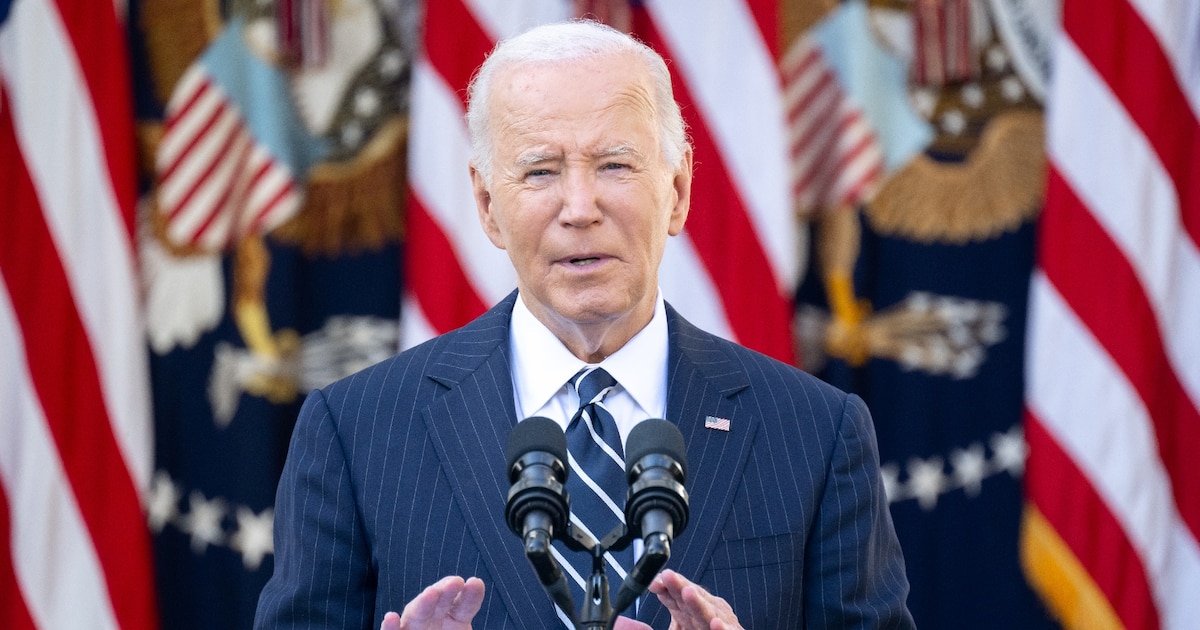 Le président américain Joe Biden lors d'une allocution à la Maison Blanche, le 7 novembre 2024 à Washington