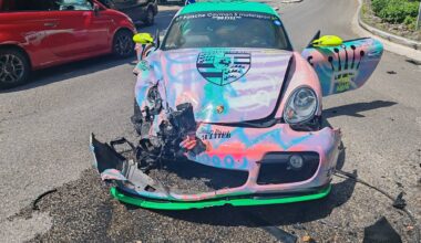 Un accident entre une "drôle" de Porsche multicolore et une mini-Cooper fait trois blessés légers à Cagnes-sur-Mer