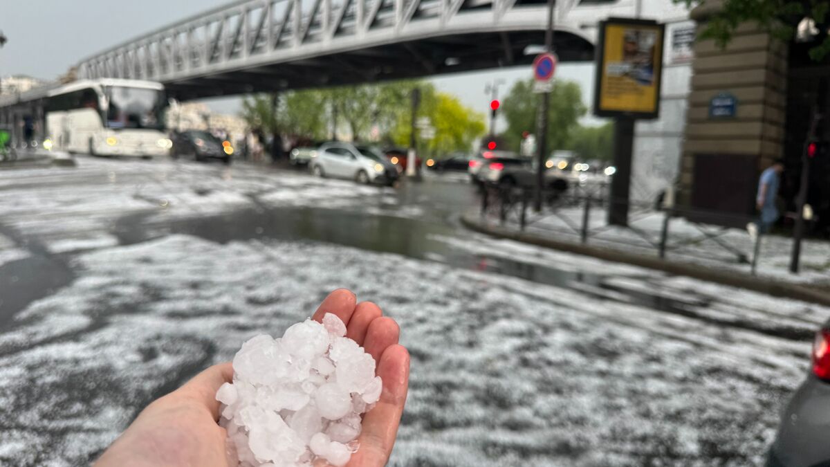 Orages : Paris frappé par d’impressionnantes chutes de grêle, des perturbations dans les transports