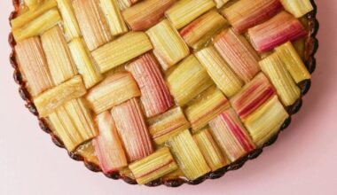 Dix délicieux desserts à la rhubarbe à Paris