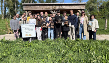 Des nichoirs à oiseaux installés le long du chemin vert du Petit-Caux entre Eu et Saint-Rémy-Boscrocourt