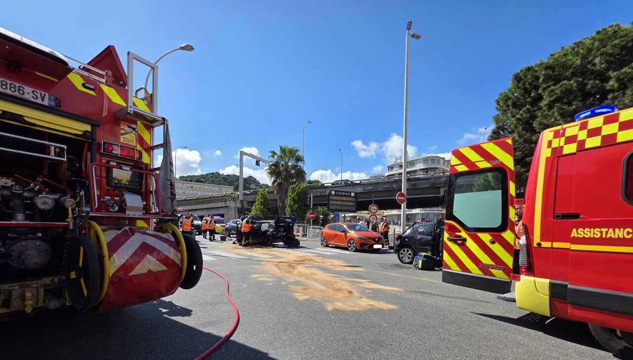 Nice. Un impressionnant accident en centre-ville fait huit blessés, ce que l'on sait