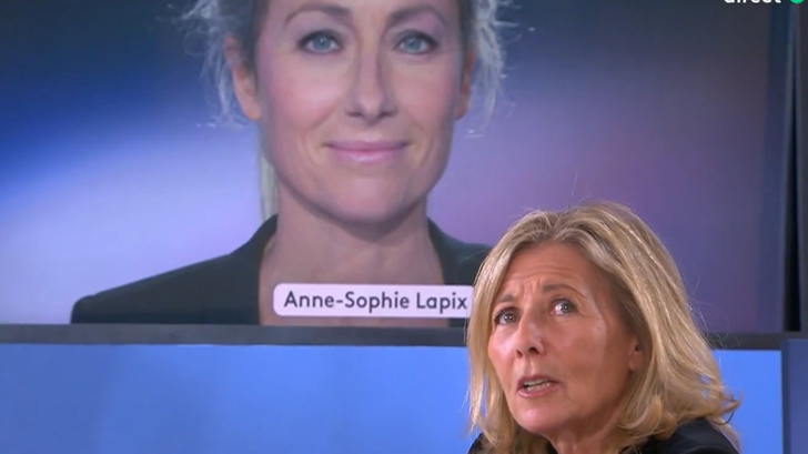 Dans « C à vous », Claire Chazal, présentatrice pendant près de 25 ans des journaux sur TF1, réagit avec beaucoup de compassion au départ d’Anne-Sophie Lapix.