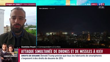 Attaque simultanée de drones et de missiles à Kiev