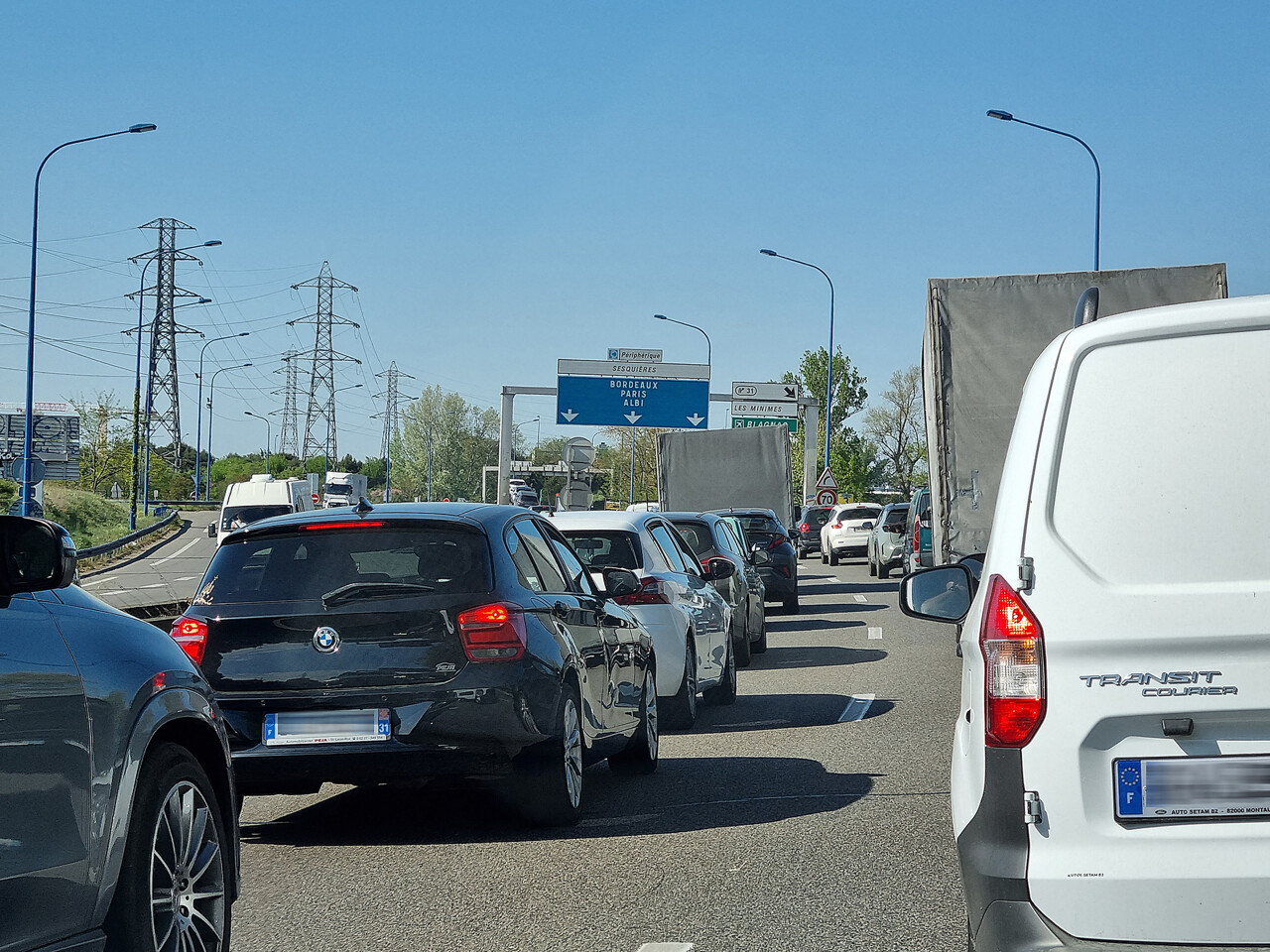 Des dizaines de kilomètres de bouchons autour de Toulouse, les secteurs où ça coince le plus