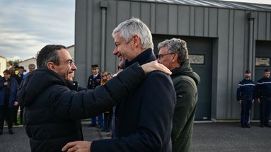 Bruno Retailleau et Laurent Wauquiez ensemble, le 22 novembre 2024.