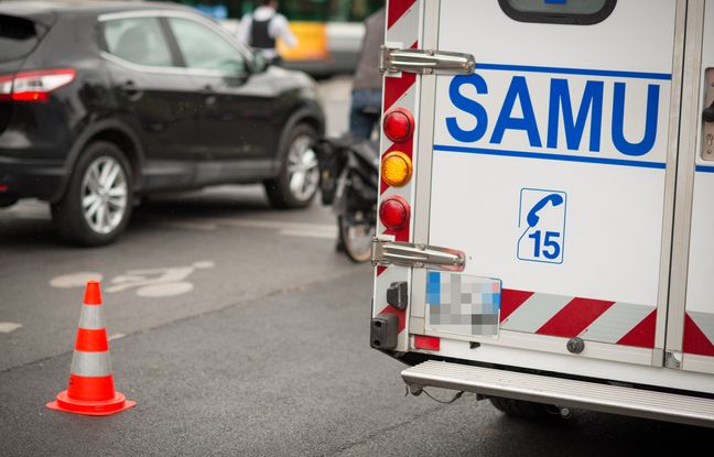 Un sexagénaire entre la vie et la mort après une collision avec un taxi qui a foncé dans une vitrine