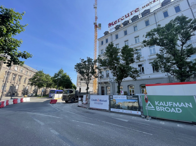 chantier hotel gare