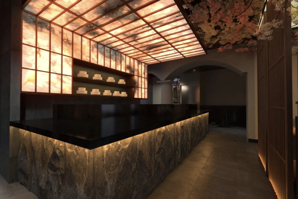 Un aperçu de la décoration intérieure du restaurant.