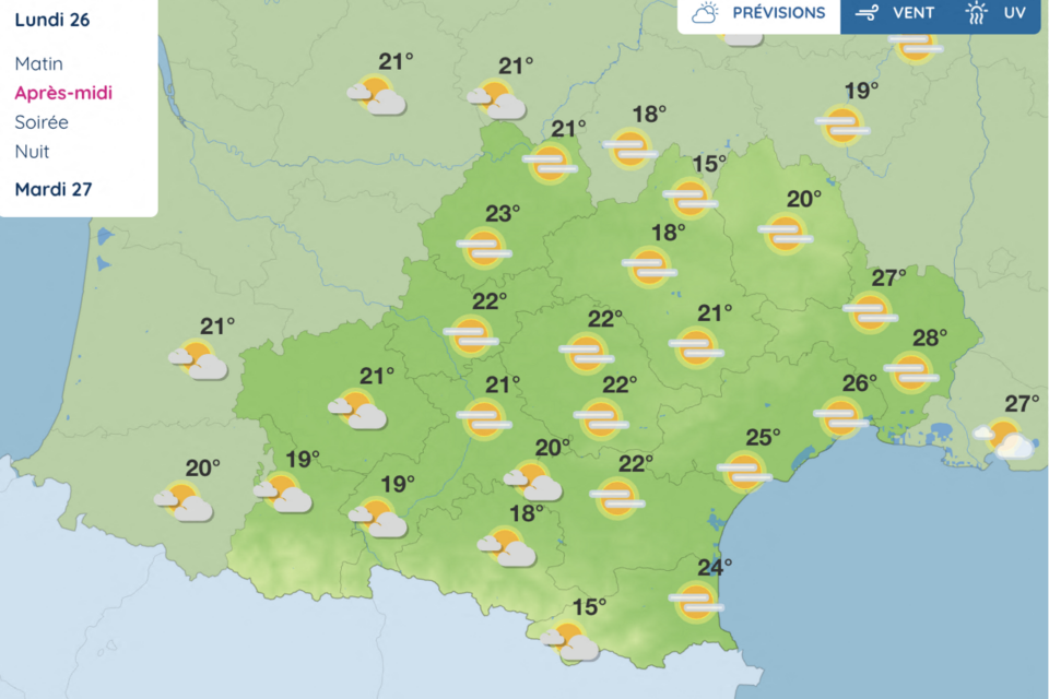 Ce sera couvert dans toute l'Occitanie 
