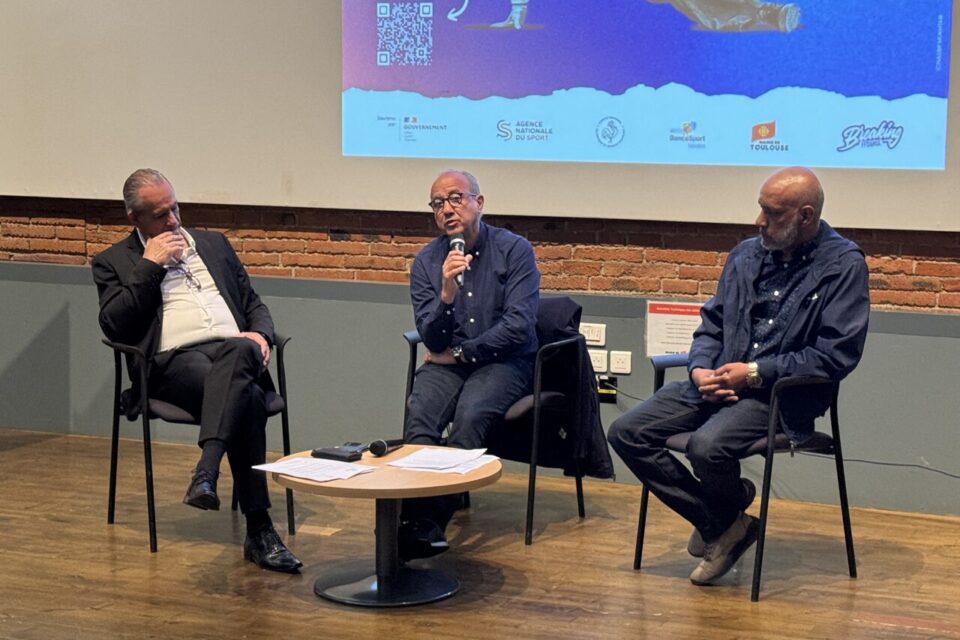 De gauche à droite : Charles Ferreira, Djillali Lahiani et Abdul Djouhri, lors de la présenation de l'événement