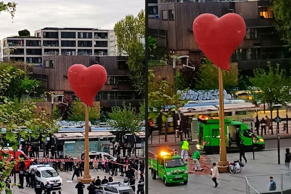 agression au pied du coeur 