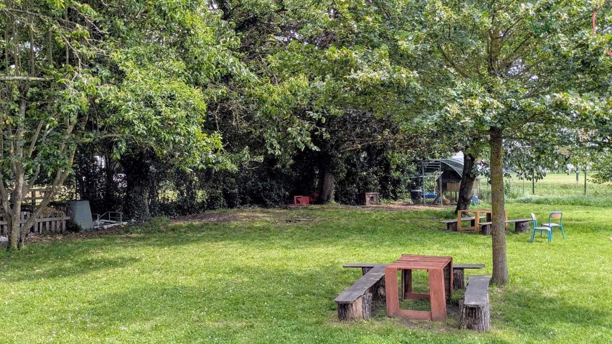 Des cours "oasis", avec des tables de pique-nique.