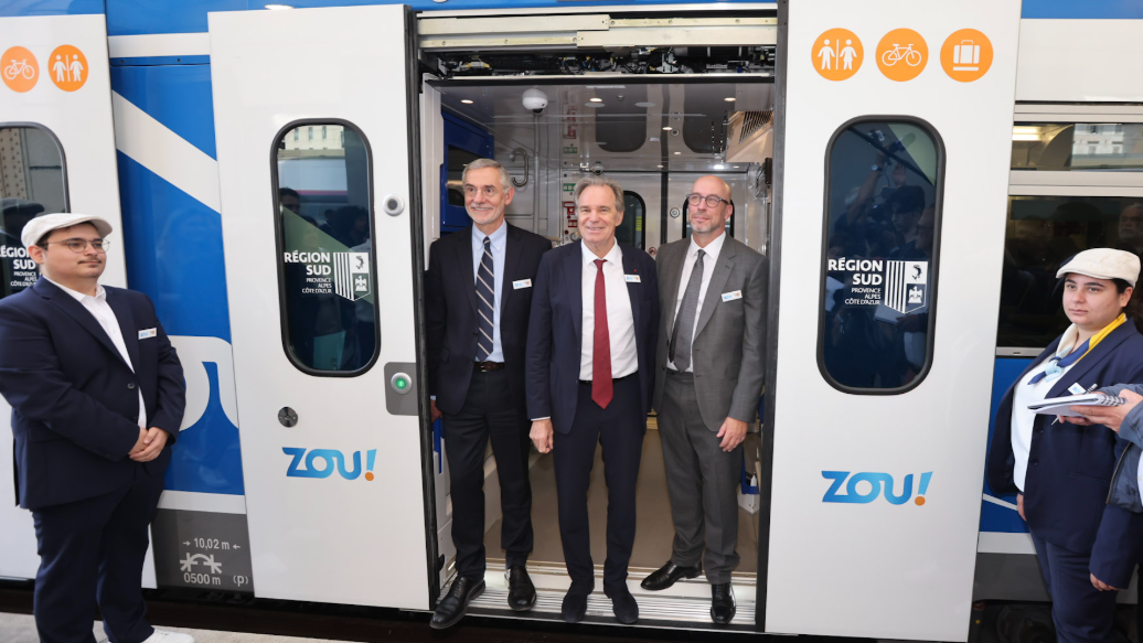 Marseille–Toulon–Nice : dévoilement des nouveaux trains en Région Sud - Région Sud