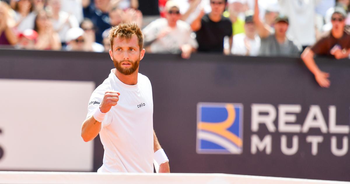 «L'important, c'est de continuer», prévient Moutet après sa qualification en 8e à Rome