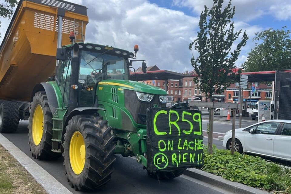 Les agriculteurs sont de retour pour manifester dans le Nord : ce mercredi 28 mai 2025, ils sont à Porte des Postes.