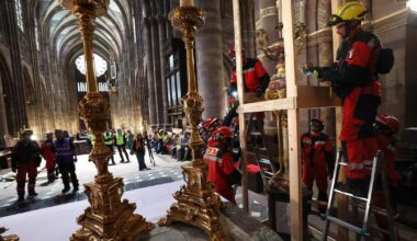 Les pompiers préparés à sauver les œuvres d’art de la cathédrale de Strasbourg, en cas d’incendie