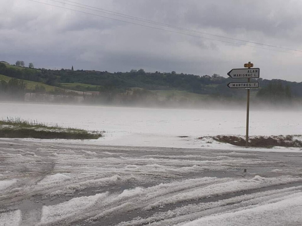 les dégâts dantesques de la grêle et des orages en Haute-Garonne
