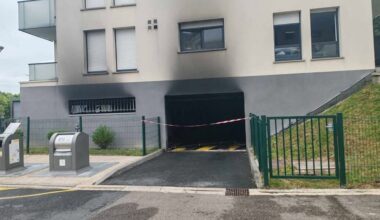 les habitants choqués après un feu dans le parking d'un immeuble près de Rouen