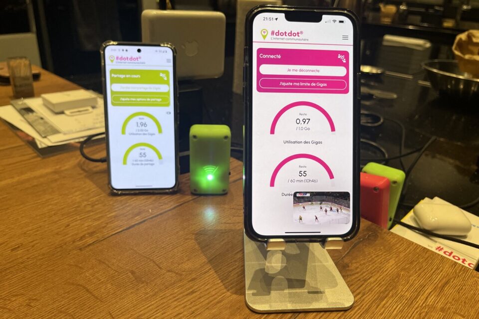 L'invention made in Isère #dotdot permet de créer un réseau WiFi à partir de ses Gigas inutilisés.