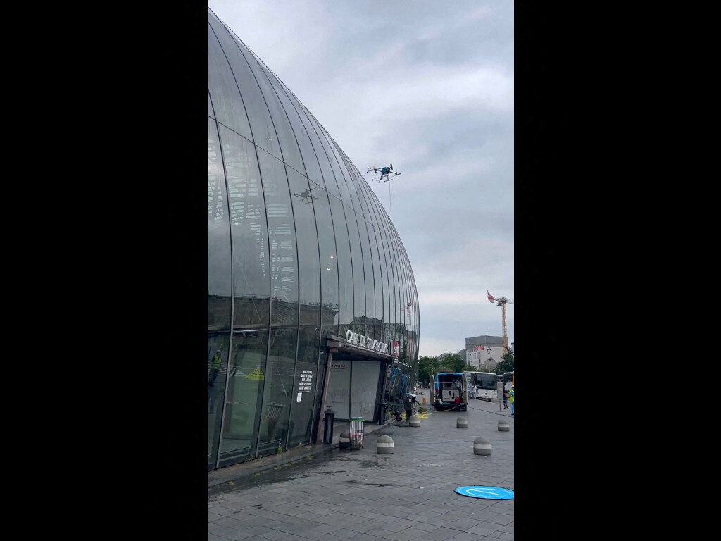 VIDEO. Voici pourquoi un drone a été déployé aux abords de la gare de Strasbourg récemment