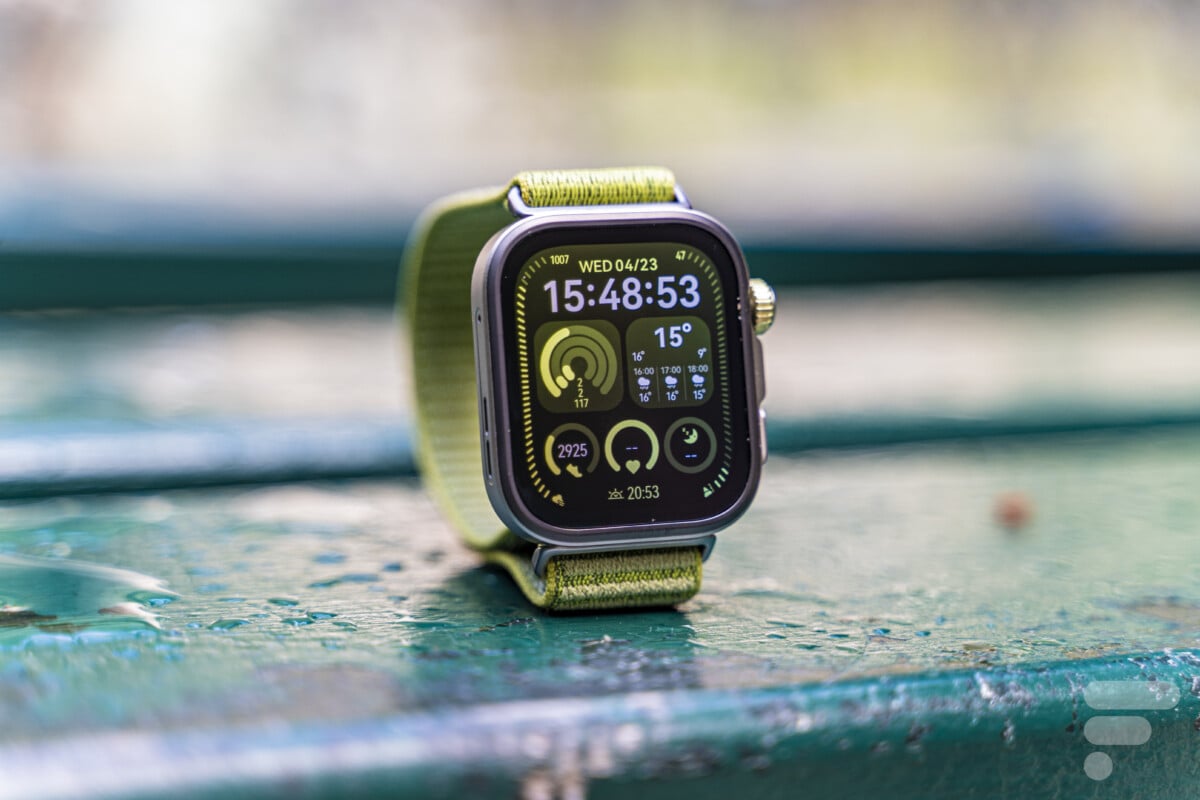 L'écran de la Huawei Watch Fit 4 Pro