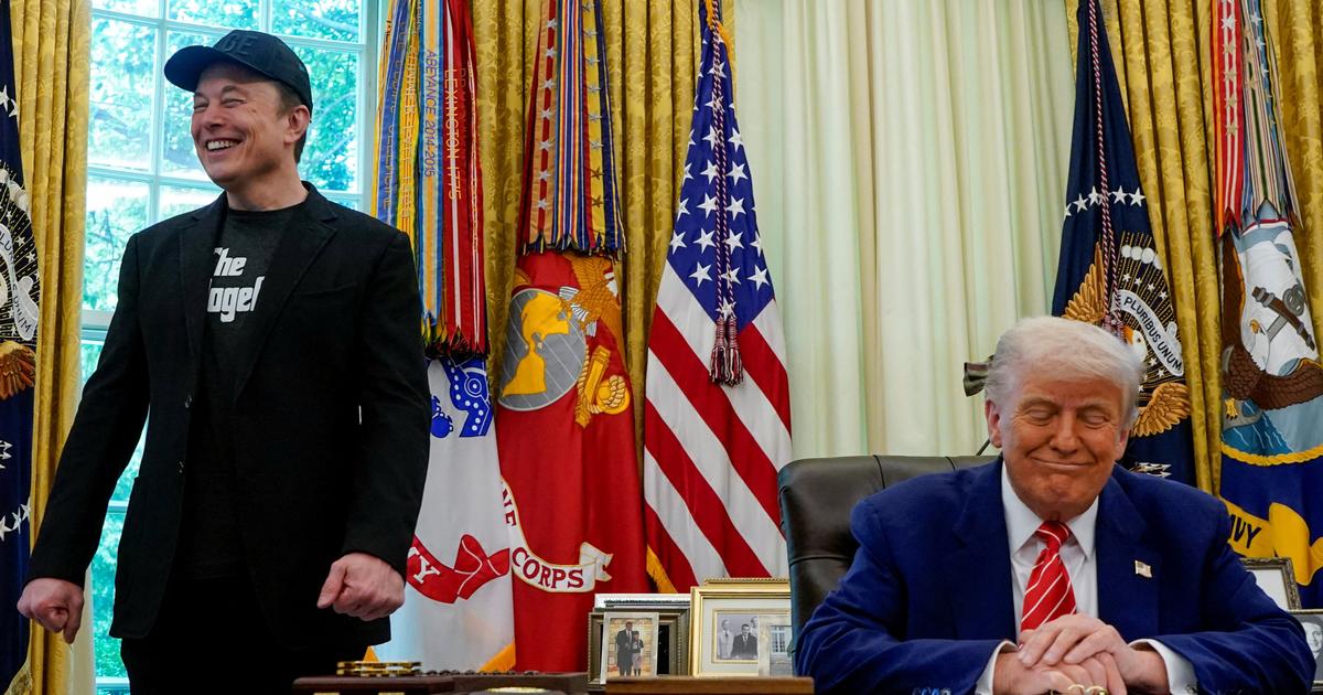 Donald Trump salue chaleureusement le patron de Tesla, qui quitte la tête du Doge