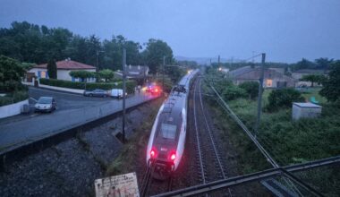 Un TGV inOui avec 500 personnes à bord bloqué à Tonneins suite aux violents orages en Lot-et-Garonne
