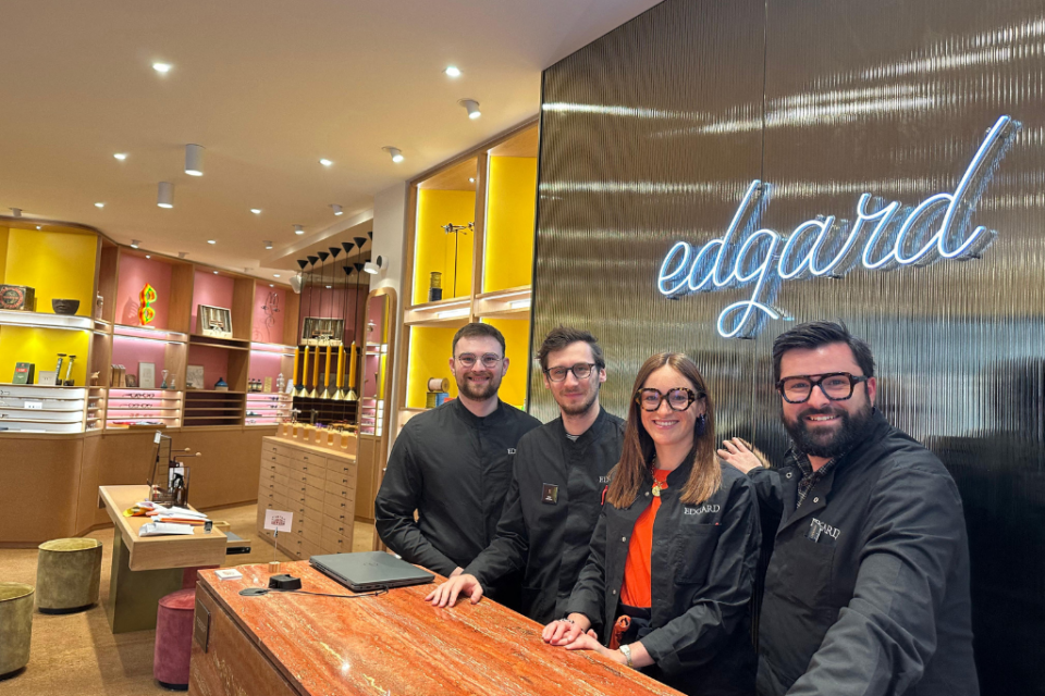 L'équipe d'Edgard Opticiens, un nouveau magasin situé rue de Brest à Lyon.