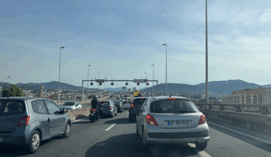 Près de Nice. Bouchons monstres sur l'A8 à cause d'un accident, le trafic saturé