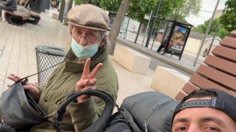 En chemin vers Marseille, Krimo a fait de belles rencontres.  DR