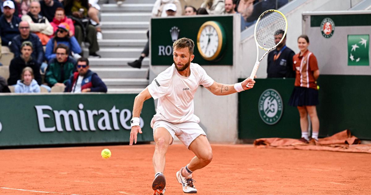 en vidéo, le coup de génie de Corentin Moutet qui a fait sourire Novak Djokovic