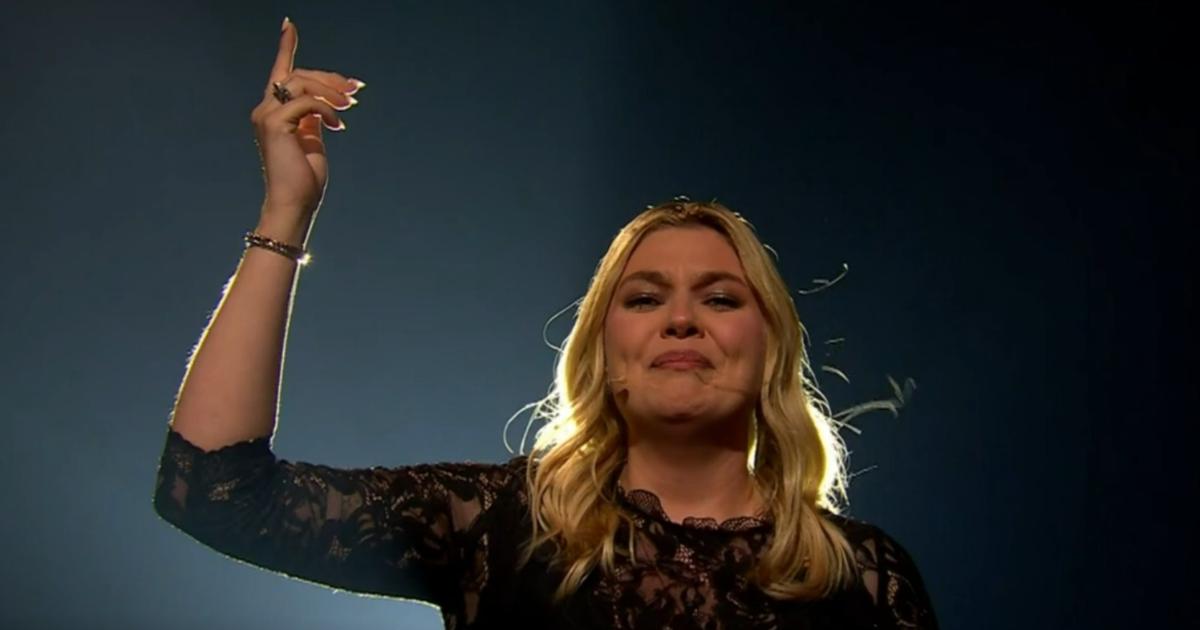 quel mystérieux message Louane a-t-elle adressé à sa maman à la fin de sa prestation ?