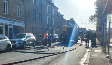 Feu dans une habitation à Gorron en Mayenne