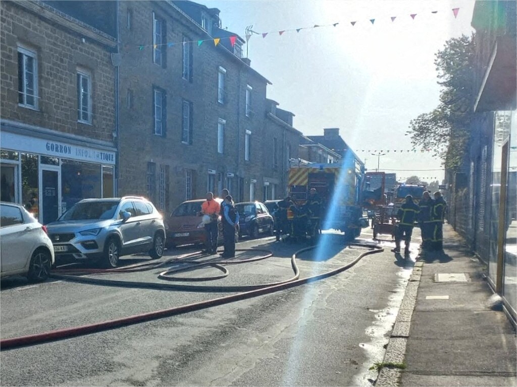 Feu dans une habitation à Gorron en Mayenne