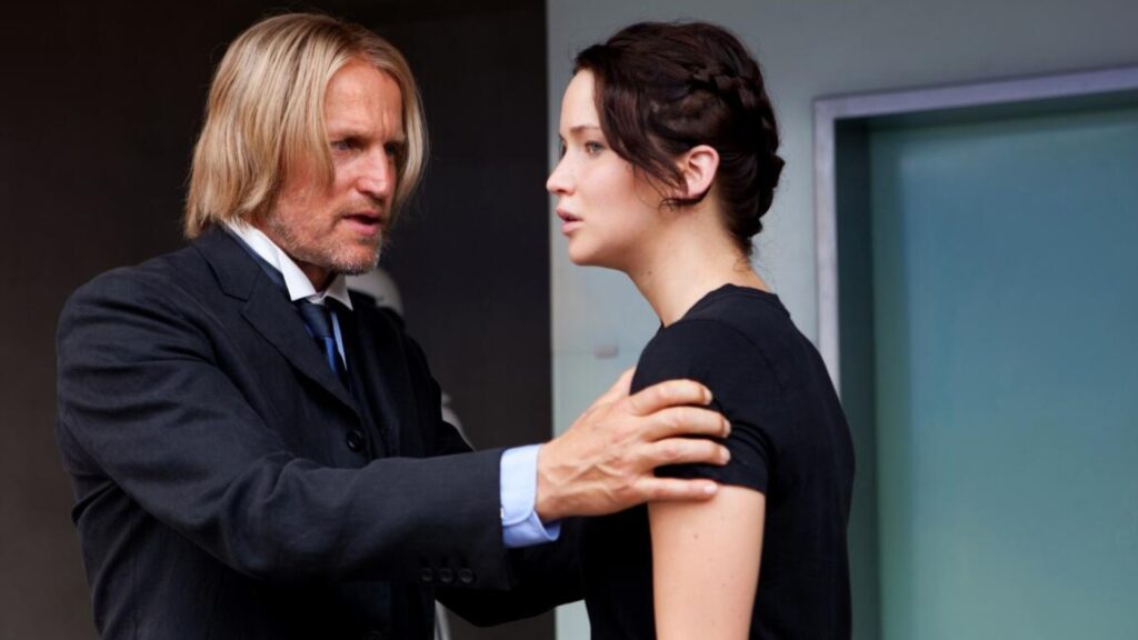 Haymitch Abernathy dans le premier film Hunger Games. // Source : Lionsgate