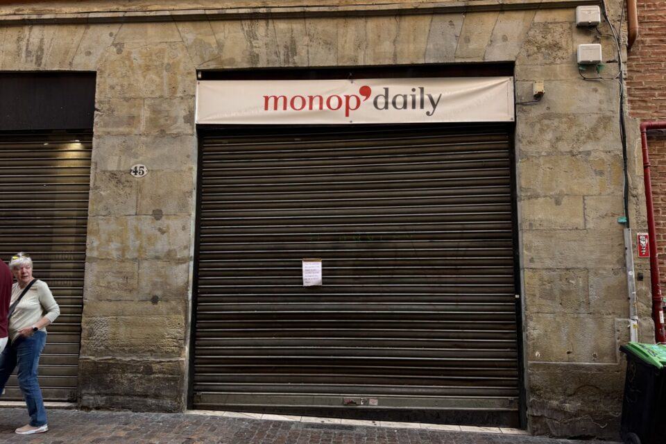 Monop'daily fermé depuis le mois de mai 2025 dans la rue Saint-Rome